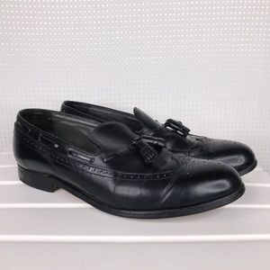 FootJoy Classics Black Wingtip Tassel Loafers 11 D